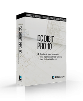 DC-Digit Pro 10 - Reprise de plan et gabarit pour DesignCAD Pro 10